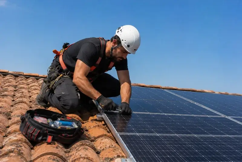 Maintenance et monitoring de panneaux solaires à Lahourcade